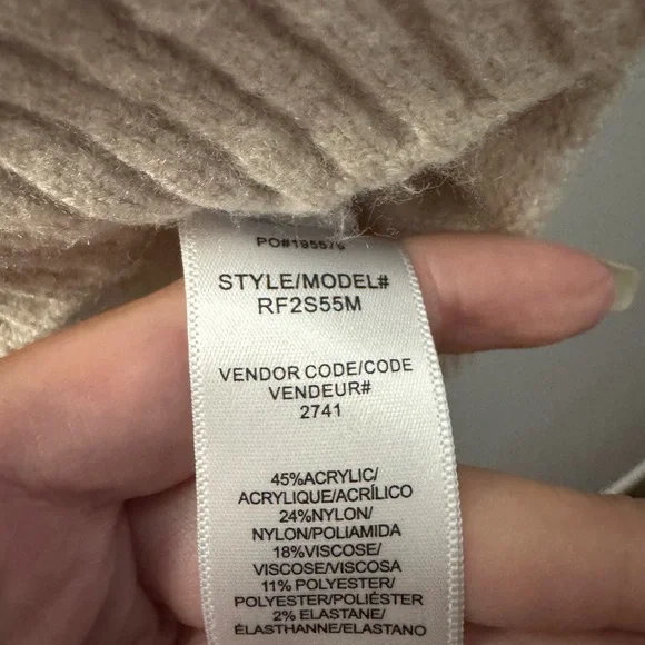 Splendid Cream and Brown Heart Sweater - Picture 5 of 5